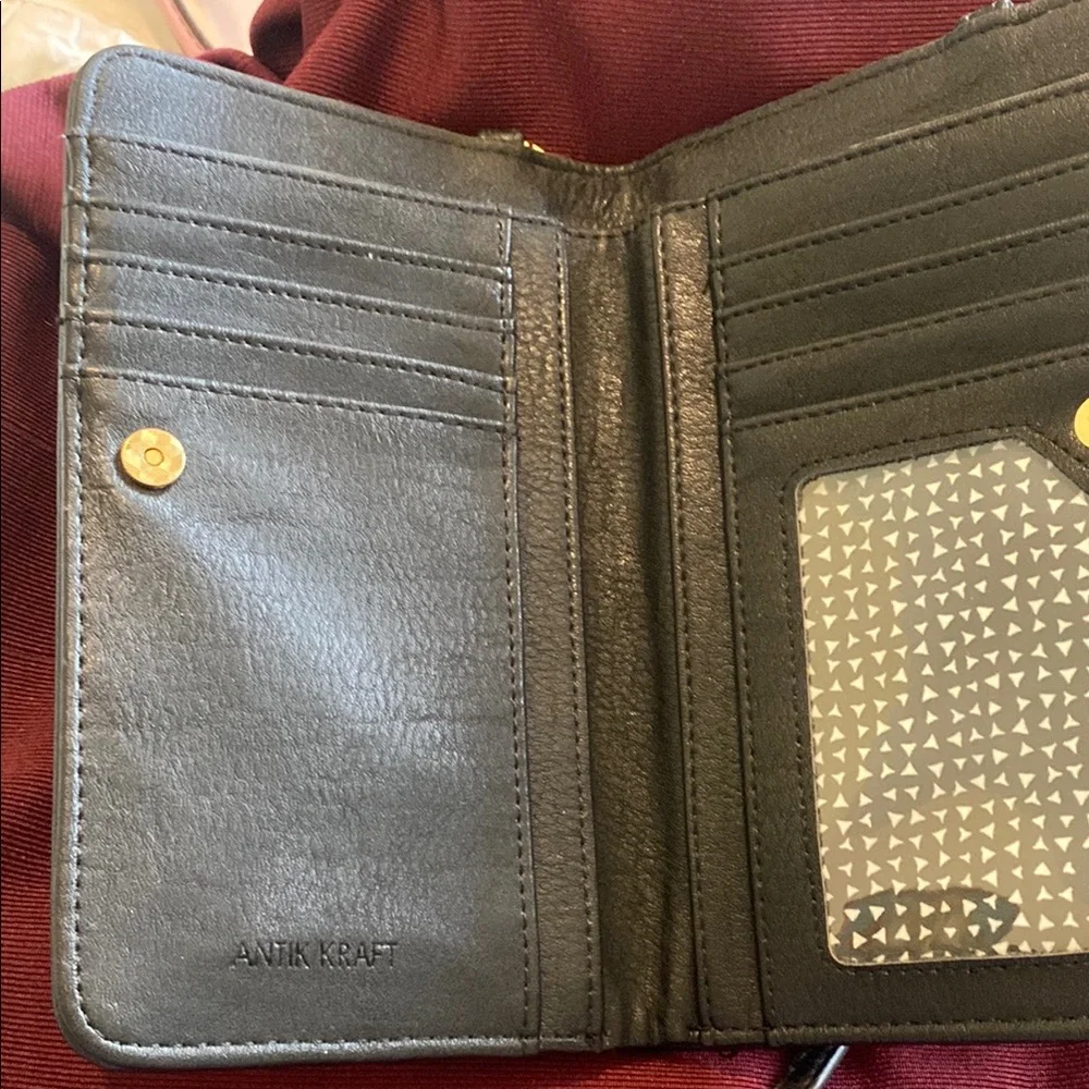 Black Leather Phone Pouch